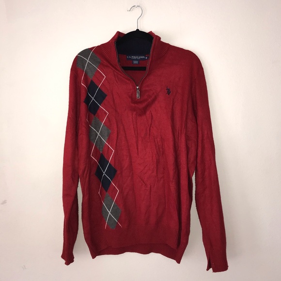 U.S. Polo Assn. Other - U.S Polo ASSN red zip up sweater